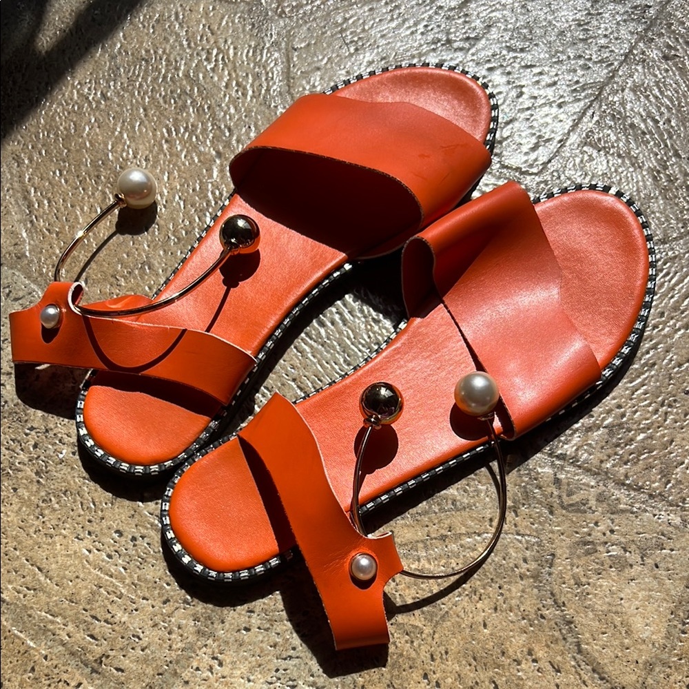 Elegant Orange Sandals